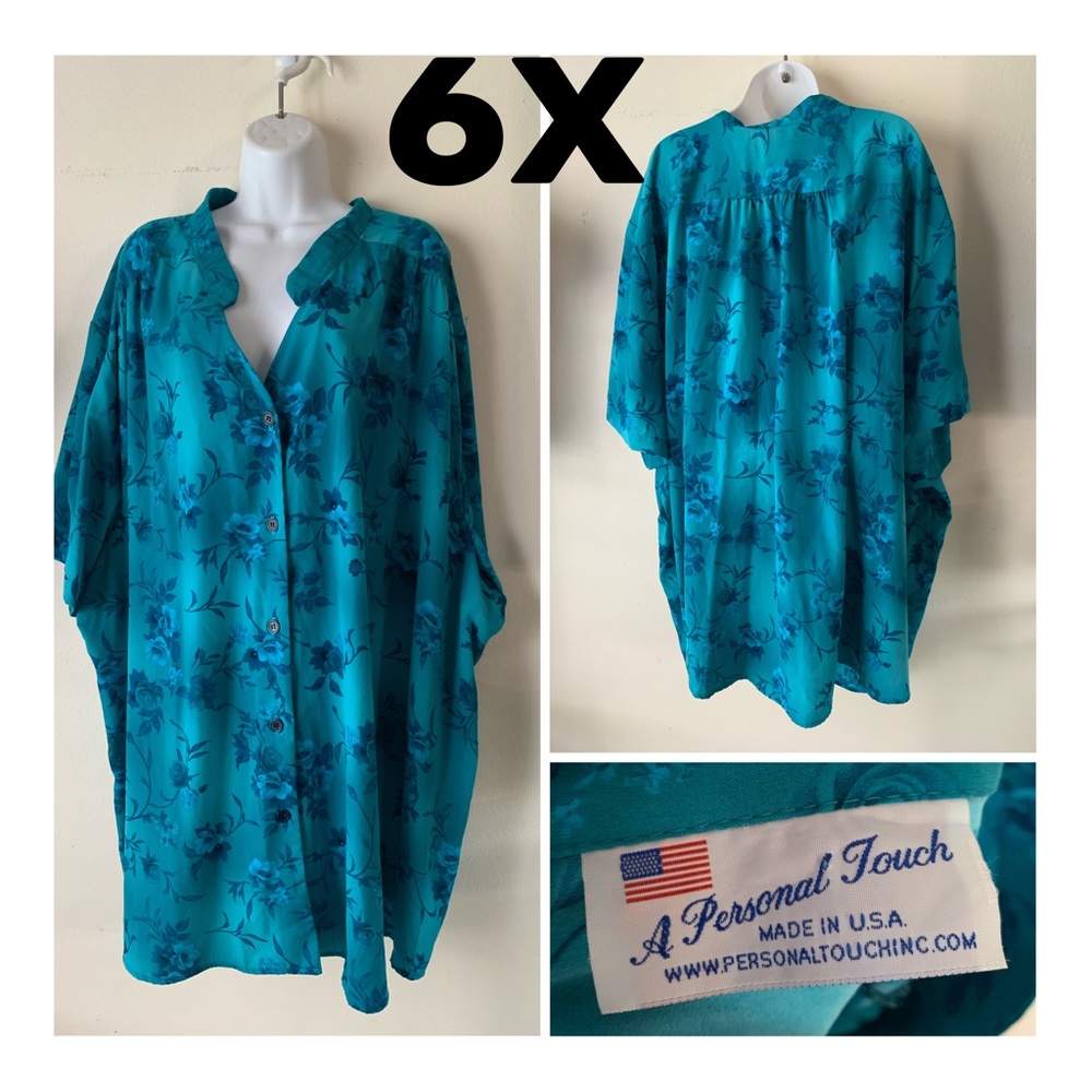 6x plus size blouse/oversized/roomy